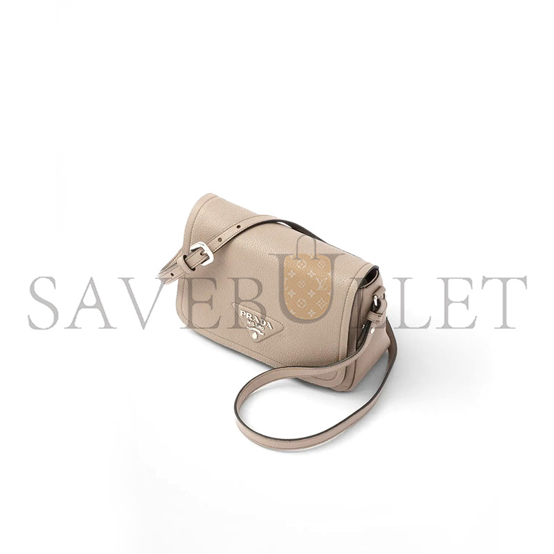 PRADA LEATHER SHOULDER BAG 1BD314 (23*15.5*9cm) 